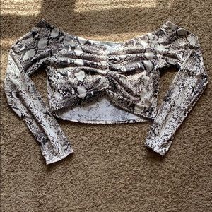 Snakeskin Top